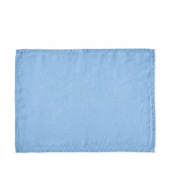 200 LINTEX Sets De Table-Set de table en lin lavé - Bleu Tyrrhénien