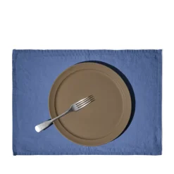 200 LINTEX Sets De Table-Set de table en lin lavé - Bleu Paros