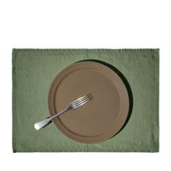 200 LINTEX Sets De Table-Set de table en lin lavé - Vert d'Anduze