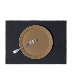 200 LINTEX Sets De Table-Set de table en lin lavé - Bleu Encre