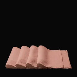 200 LINTEX Sets De Table-Set de table en lin lavé - Rose Argile