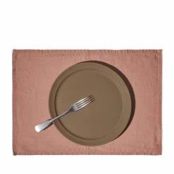 200 LINTEX Sets De Table-Set de table en lin lavé - Rose Argile