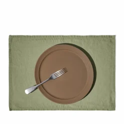 200 LINTEX Maison De Campagne|Sets De Table-Set de table en lin lavé - Vert Komorebi