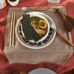 200 LINTEX Maison De Campagne|Sets De Table-Set de table en lin lavé - Brun Cha Iro