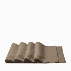 200 LINTEX Maison De Campagne|Sets De Table-Set de table en lin lavé - Brun Cha Iro