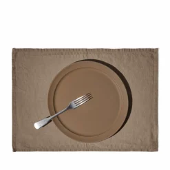200 LINTEX Maison De Campagne|Sets De Table-Set de table en lin lavé - Brun Cha Iro