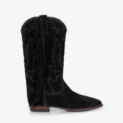 Femme SHILOH Bottes-- Bottes Midnight Franges - Noir