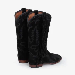 Femme SHILOH Bottes-- Bottes Midnight Franges - Noir