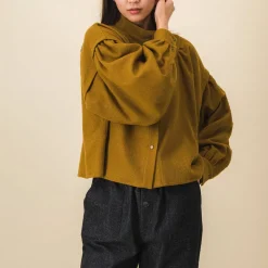 Femme SIX SŒURS Chemises-SIXSOEURS - Blouse Arlette - Marron