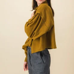 Femme SIX SŒURS Chemises-SIXSOEURS - Blouse Arlette - Marron