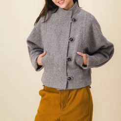 Femme SIX SŒURS Vestes-SIXSOEURS - Blouson Alba - Gris