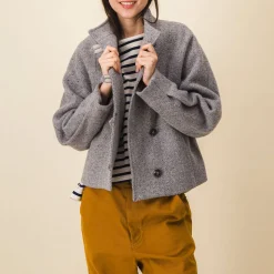 Femme SIX SŒURS Vestes-SIXSOEURS - Blouson Alba - Gris