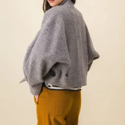 Femme SIX SŒURS Vestes-SIXSOEURS - Blouson Alba - Gris