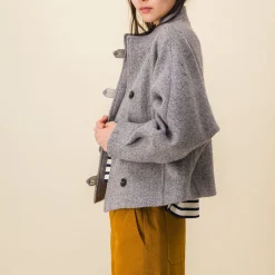 Femme SIX SŒURS Vestes-SIXSOEURS - Blouson Alba - Gris