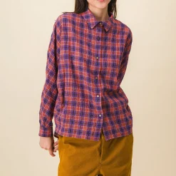 Femme SIX SŒURS Chemises-SIXSOEURS - Chemise Jamie - Violet