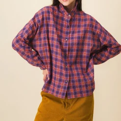 Femme SIX SŒURS Chemises-SIXSOEURS - Chemise Jamie - Violet