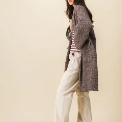 Femme SIX SŒURS Manteaux-SIXSOEURS - Manteau Albertine - Marron