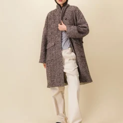 Femme SIX SŒURS Manteaux-SIXSOEURS - Manteau Albertine - Marron