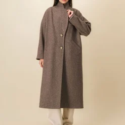 Femme SIX SŒURS Manteaux-SIXSOEURS - Manteau Alexandra - Beige