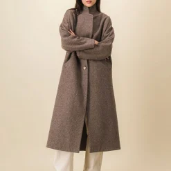 Femme SIX SŒURS Manteaux-SIXSOEURS - Manteau Alexandra - Beige