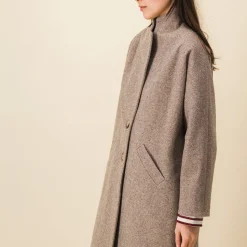 Femme SIX SŒURS Manteaux-SIXSOEURS - Manteau Alexandra - Beige