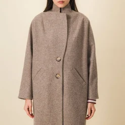 Femme SIX SŒURS Manteaux-SIXSOEURS - Manteau Alexandra - Beige