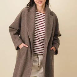 Femme SIX SŒURS Manteaux-SIXSOEURS - Manteau Alexandra - Beige