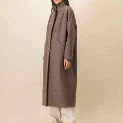Femme SIX SŒURS Manteaux-SIXSOEURS - Manteau Alexandra - Beige
