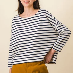 Femme SIX SŒURS T-shirts-SIXSOEURS - Mariniére Melie - Marine