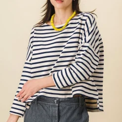 Femme SIX SŒURS T-shirts-SIXSOEURS - Mariniére Melie - Marine