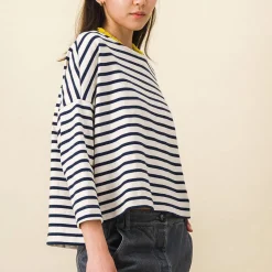 Femme SIX SŒURS T-shirts-SIXSOEURS - Mariniére Melie - Marine