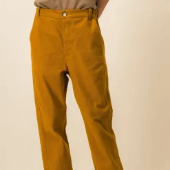 Femme SIX SŒURS Pantalons-SIXSOEURS - Pantalon Jodie - Ocre