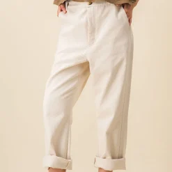 Femme SIX SŒURS Pantalons-SIXSOEURS - Pantalon Pearl - Ecru