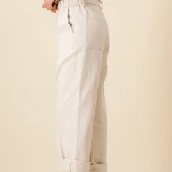 Femme SIX SŒURS Pantalons-SIXSOEURS - Pantalon Pearl - Ecru