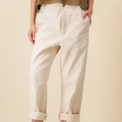 Femme SIX SŒURS Pantalons-SIXSOEURS - Pantalon Pearl - Ecru