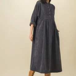 Femme SIX SŒURS Robes-SIXSOEURS - Robe Sue - Gris