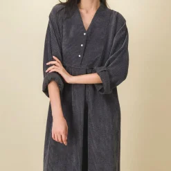 Femme SIX SŒURS Robes-SIXSOEURS - Robe Sue - Gris