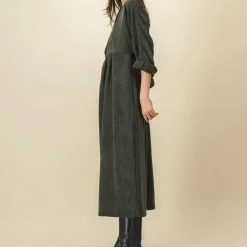 Femme SIX SŒURS Robes-SIXSOEURS - Robe Sue - Verte