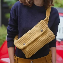 Femme SIX SŒURS Sacs À Main|Sac Banane-SIXSOEURS - Sac Banane XL - Ocre