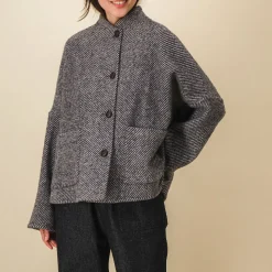 Femme SIX SŒURS Vestes-SIXSOEURS - Veste Andrea - Gris