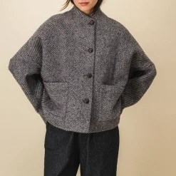 Femme SIX SŒURS Vestes-SIXSOEURS - Veste Andrea - Gris