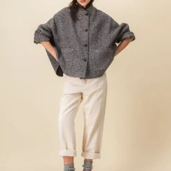 Femme SIX SŒURS Vestes-SIXSOEURS - Veste Andrea - Gris