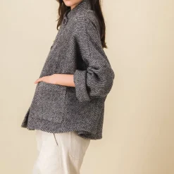 Femme SIX SŒURS Vestes-SIXSOEURS - Veste Andrea - Gris