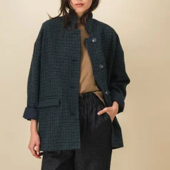 Femme SIX SŒURS Vestes-SIXSOEURS - Veste Billie - Bleu