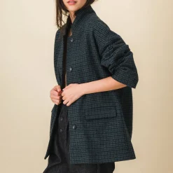 Femme SIX SŒURS Vestes-SIXSOEURS - Veste Billie - Bleu