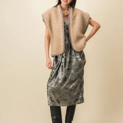 Femme SIX SŒURS Vestes-SIXSOEURS - Veste Reina - Beige