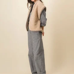 Femme SIX SŒURS Vestes-SIXSOEURS - Veste Reina - Beige