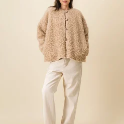 Femme SIX SŒURS Vestes-SIXSOEURS - Veste Willie - Beige