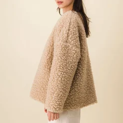 Femme SIX SŒURS Vestes-SIXSOEURS - Veste Willie - Beige