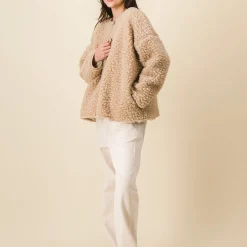 Femme SIX SŒURS Vestes-SIXSOEURS - Veste Willie - Beige